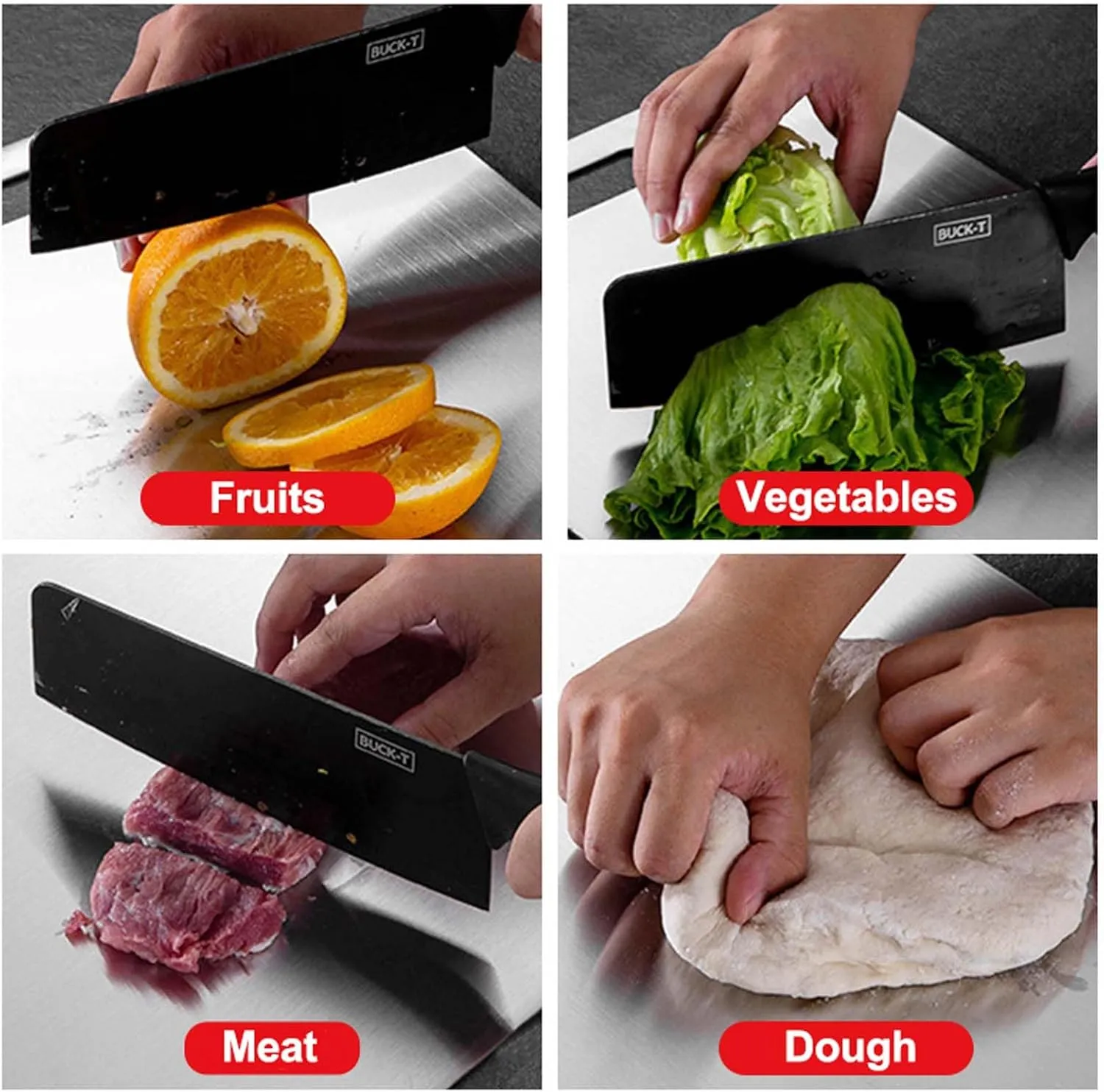 Katuchef Titanium Cutting Boards for Kitchen, Katu Chef Cutting Board, Double-Sided Pure Cut Titanium Chopping Board for Vegetables And Meat (18 * 12 in)