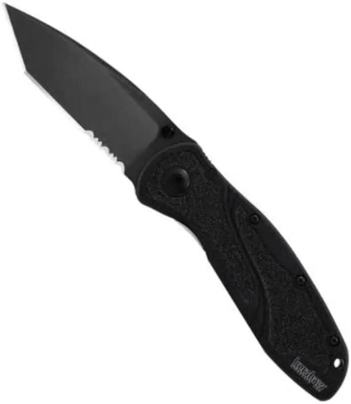 Kershaw Tanto Blur 1670tblkst Cutting Knife - Folding Knife - 3.39 Blade - Tanto/chisel Point Design