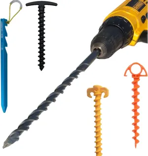 Keyfit Tools AnchorBit Pilot Hole Driver for Screw in Tent Stakes & Ground Anchors Rebar Steel J Hook Designed for Tough Soils Hardpan Rocky Ground Even Frozen Ground & Solid Ice is No Problem