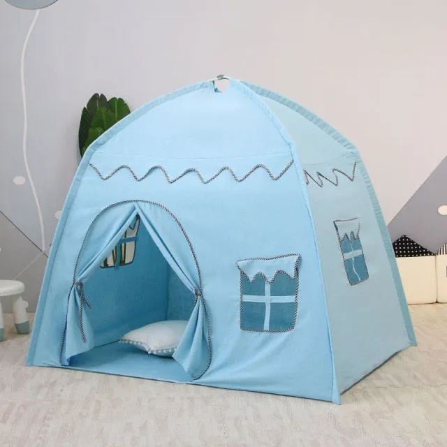 Kids Indoor Outdoor Castle Princess Tent Bed Little Castle Princess Oversized House Folding Game Birthday Gifts