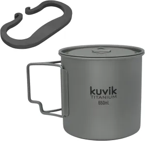 Kuvik High-Carbon Steel Striker (French) & 650ml (22 oz) Titanium Pot Bundle