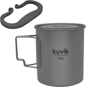 Kuvik High-Carbon Steel Striker (French) & 750ml (25.4 oz) Titanium Pot Bundle