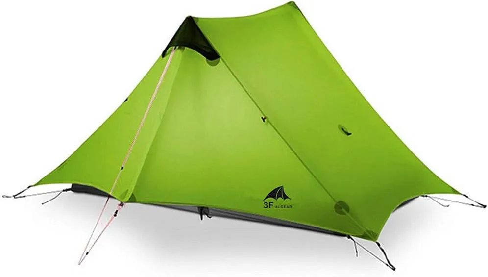 lanshan 2 Tent 2 Person Oudoor Ultralight Camping Tent 3 Season Professional 15D Silnylon Rodless Tent 4 Season