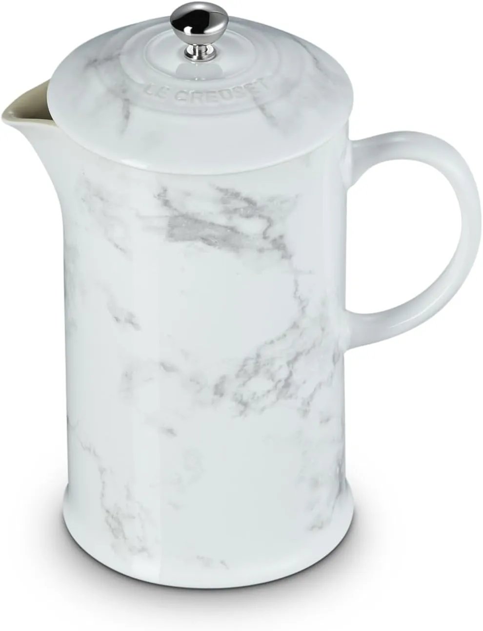 Le Creuset Stoneware 34 oz, Marble Collection French Press