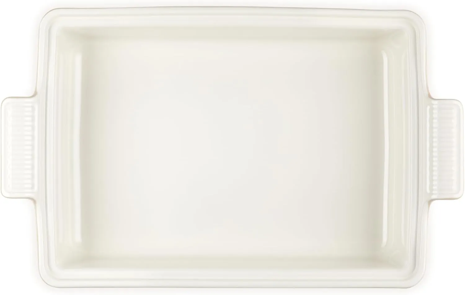 Le Creuset Stoneware Heritage Covered Rectangular Casserole, 4 qt., Peche