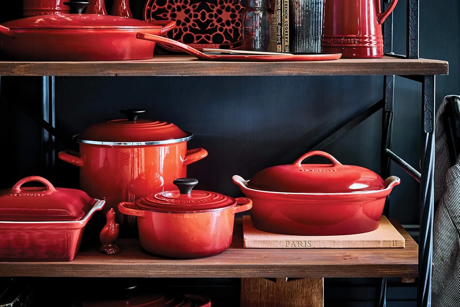 Le Creuset Stoneware Heritage Covered Square Casserole, 2.5 qt. (9"), Cerise