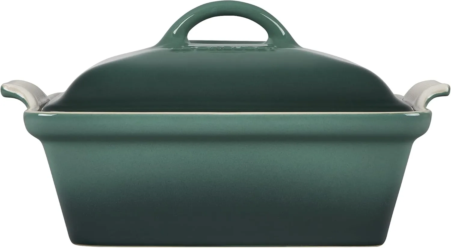 Le Creuset Stoneware Heritage Covered Square Casserole, 9-Inch, Artichaut