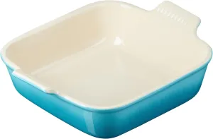 Le Creuset Stoneware Heritage Square Dish, 3 qt. (9"), Caribbean