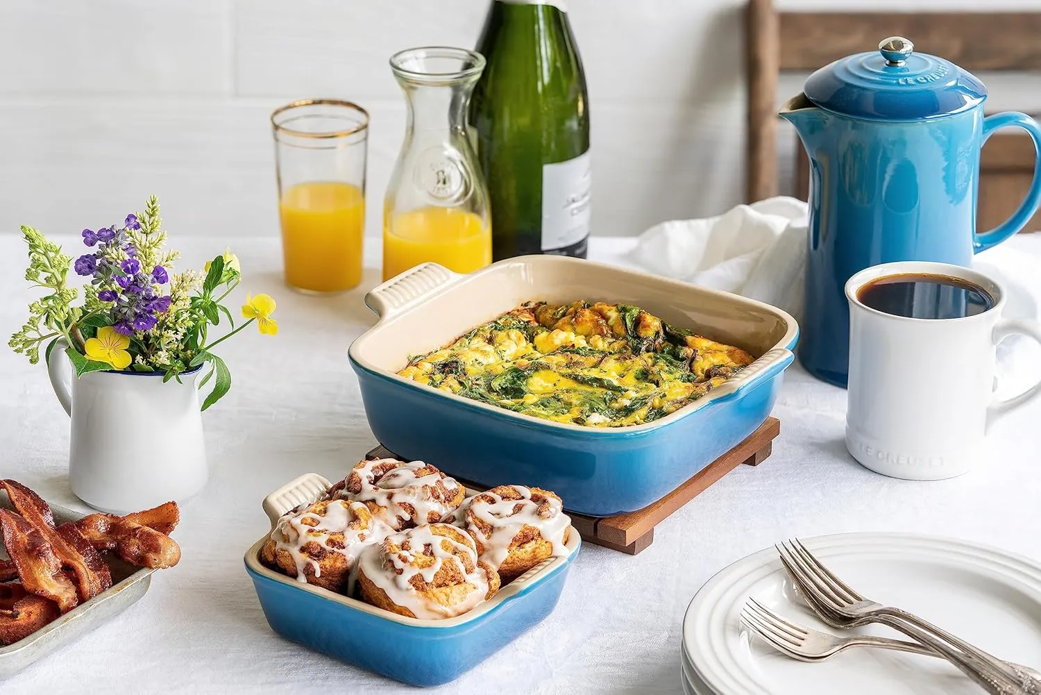 Le Creuset Stoneware Heritage Square Dish, 3 qt. (9"), Marseille