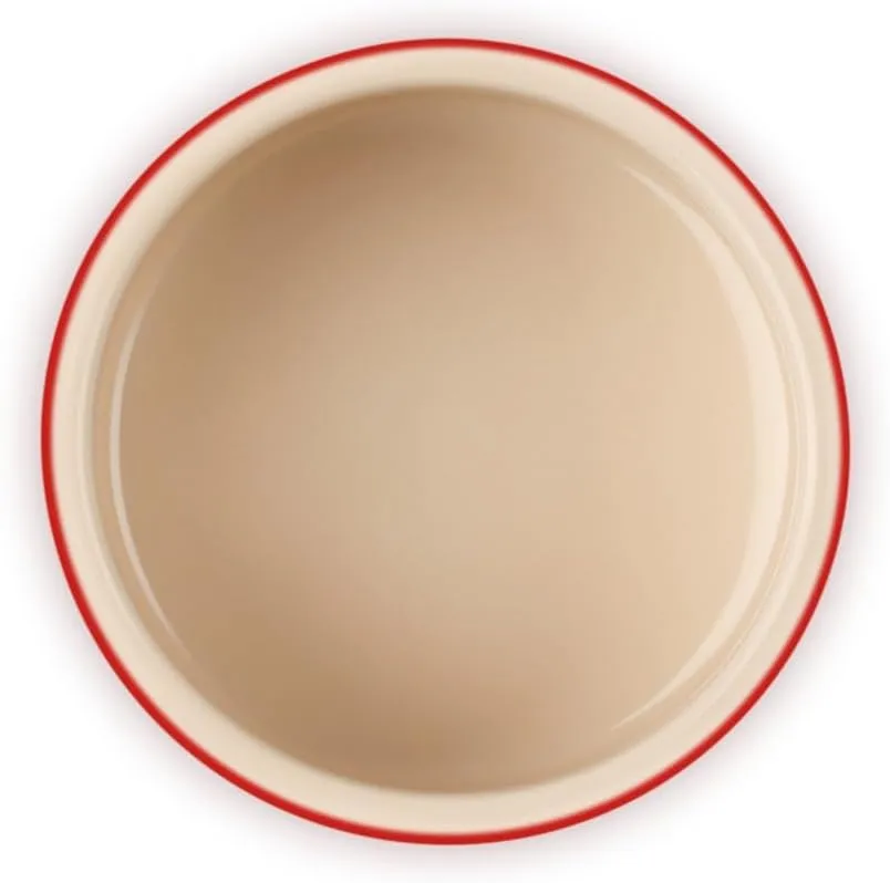 Le Creuset Stoneware Round Straight Wall Ramekin, 6.75oz., Cerise