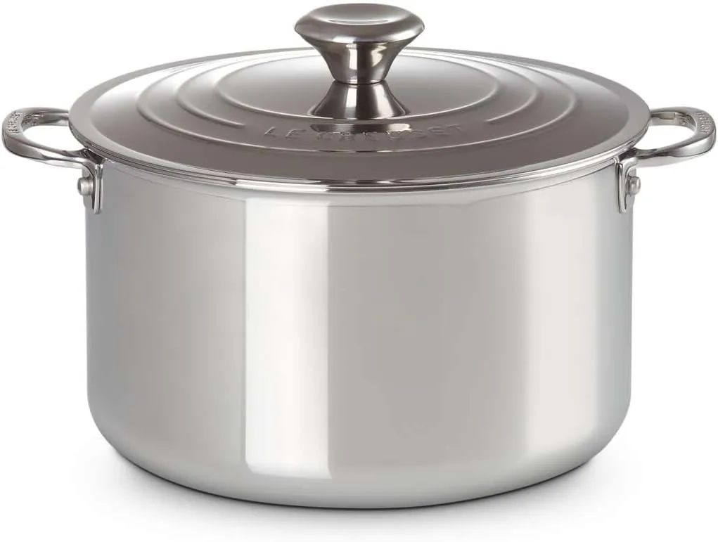 Le Creuset Tri-Ply Stainless Steel 7 Quart Stockpot, Medium