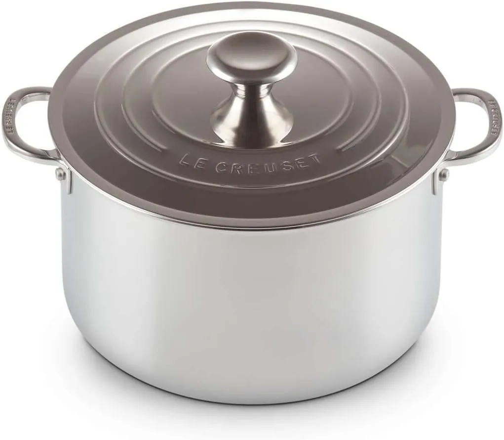 Le Creuset Tri-Ply Stainless Steel 7 Quart Stockpot, Medium