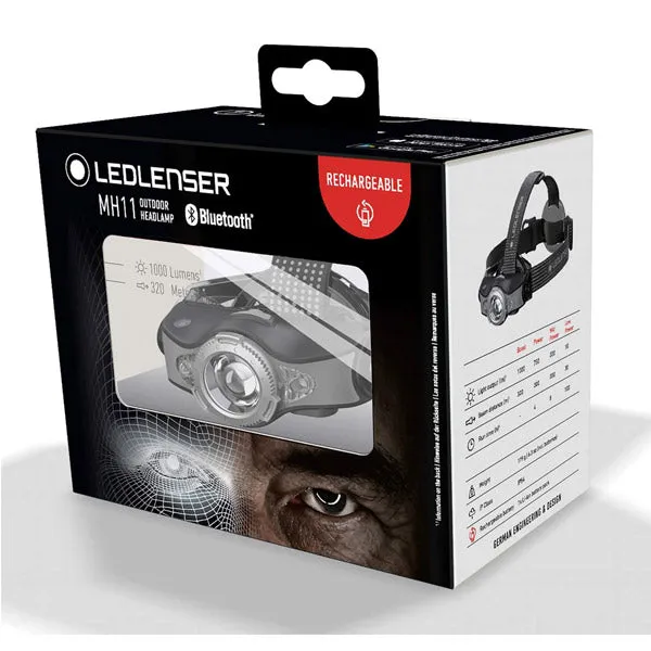 Led Lenser MH11 Headlamp BLACK with Bluetooth