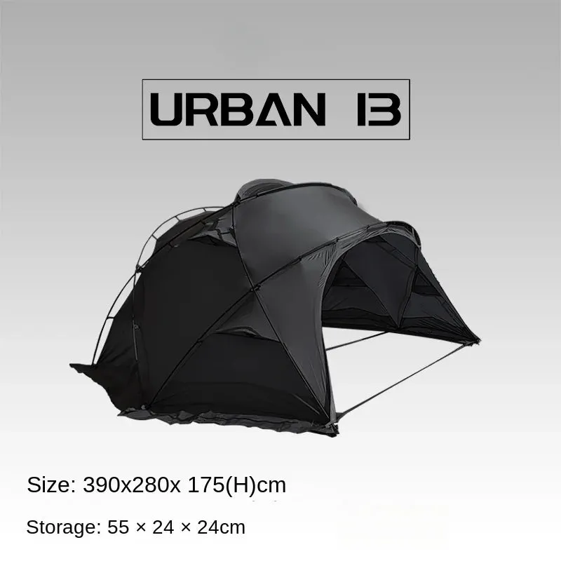 Lightweight Dome Camping Tent, Wind and Rain Shelter for 3-4 People