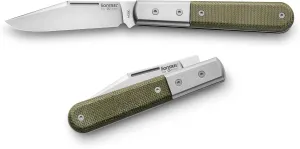 LionSTEEL The Barlow - Traditional Gentlemen’s Folding Pocket Knife, Collector Quality Folder for EDC, Titanium Bolsters, M390 Steel, Made in Italy