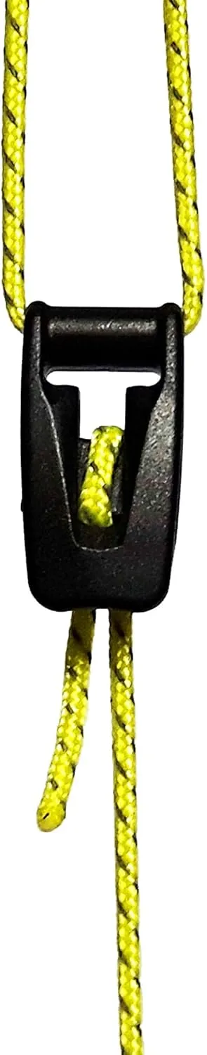 LiteOutdoors Guyline & Tensioner Kit - 1.8mm Diameter - 60 or 100 feet - Ultralight Reflective Tent Cord, Lightweight Non-Slip Cord Adjusters. Camping, Hiking, Paracord