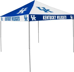 Logo Brands NCAA Kentucky Wildcats 9 x 9 Foot Pinwheel Tailgating Canopy, Blue/White, One Size