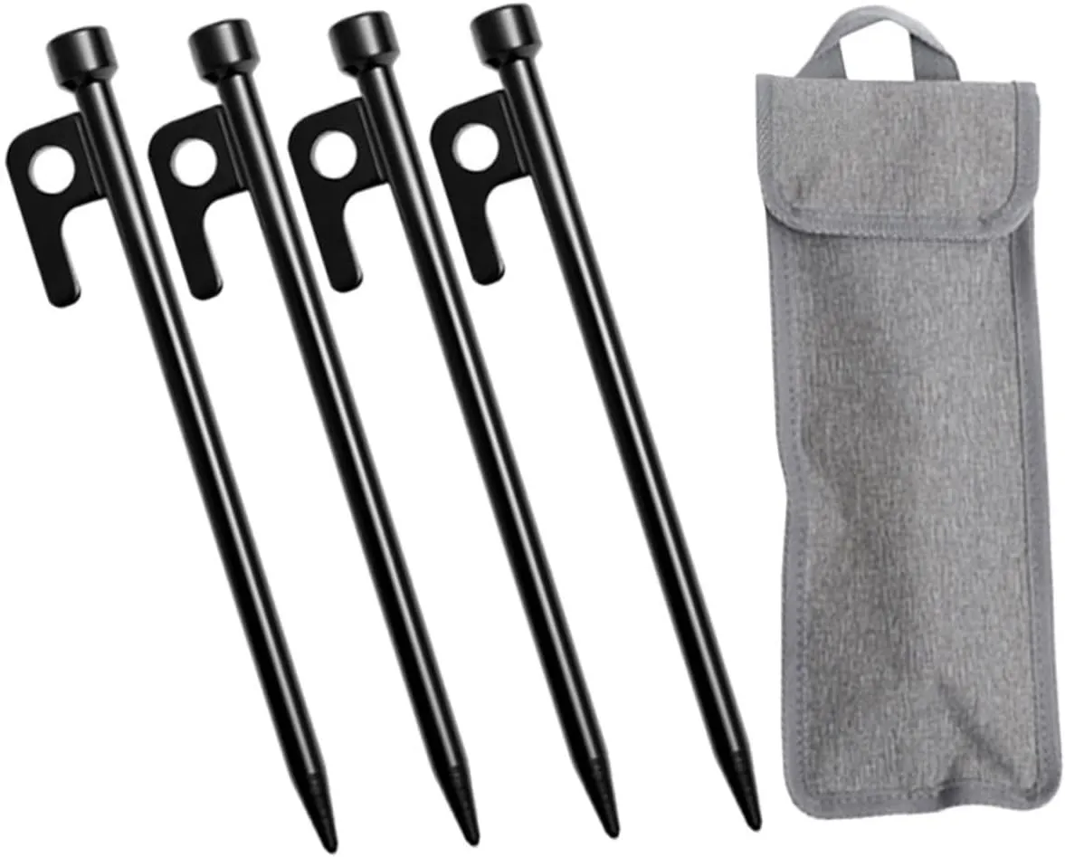 Metal Tent Stakes 1 Set Ground Pegs for Camping Tarp Stakes Portable for Outdoor Use