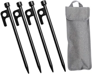 Metal Tent Stakes 1 Set Ground Pegs for Camping Tarp Stakes Portable for Outdoor Use