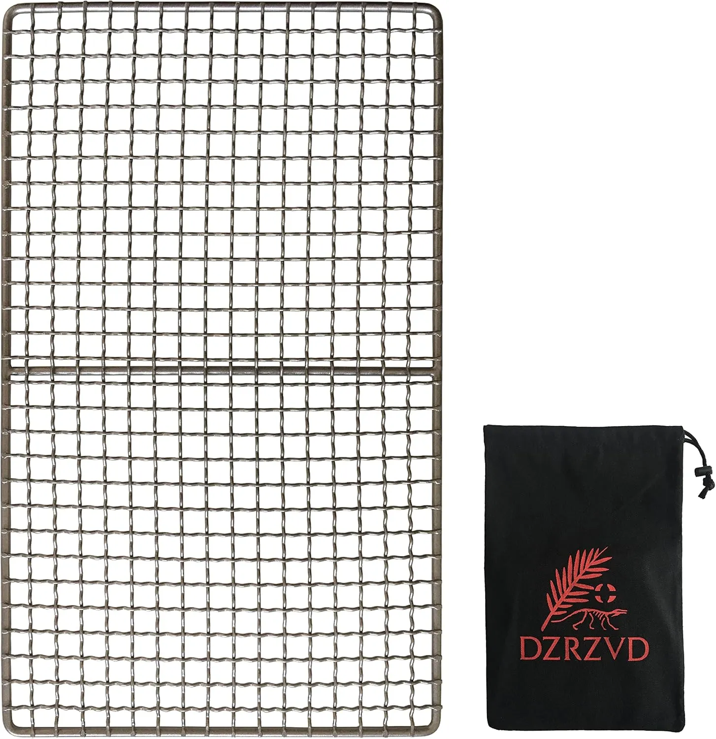 Mini Size Titanium Grill Grate for Backpacking Hiking Outdoor Camping Beach BBQ (Camping Fire Rated) - 7.48"X12.6"
