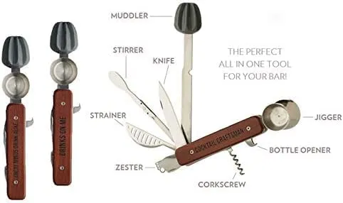 Mix Master Multipurpose Tool 10 in 1 Bartender Kit