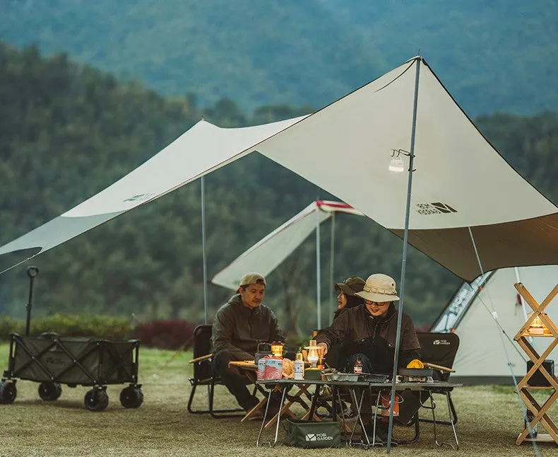 Mobi Garden Jun Ting 440 4-6 person Tarp - Olive Green