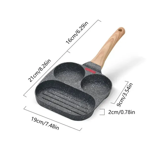 Multifunctional 3 In 1 Non-Stick Frying Pan