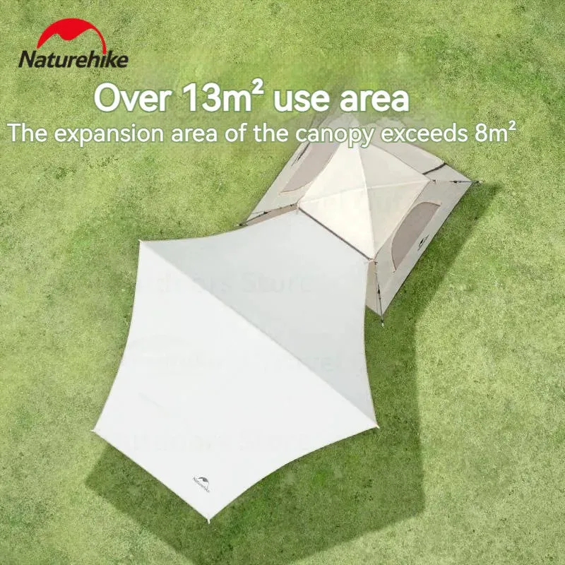 Naturehike Ango One-touch Automatic Tent 3 Person - Vinyl Canopy