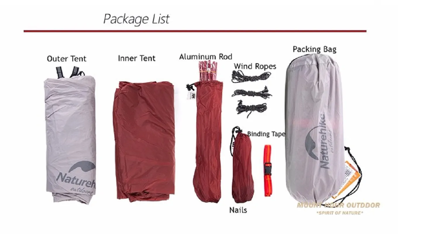 Naturehike Fast response Tent Camping Seasons Fabric Outdoor 4 Silicone Secure platform Nylon 20D