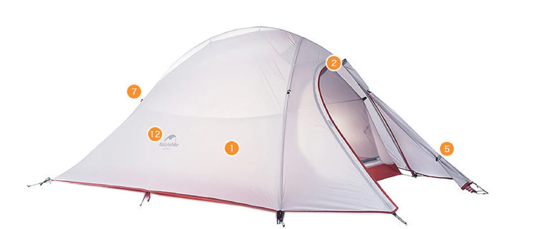 Naturehike Fast response Tent Camping Seasons Fabric Outdoor 4 Silicone Secure platform Nylon 20D
