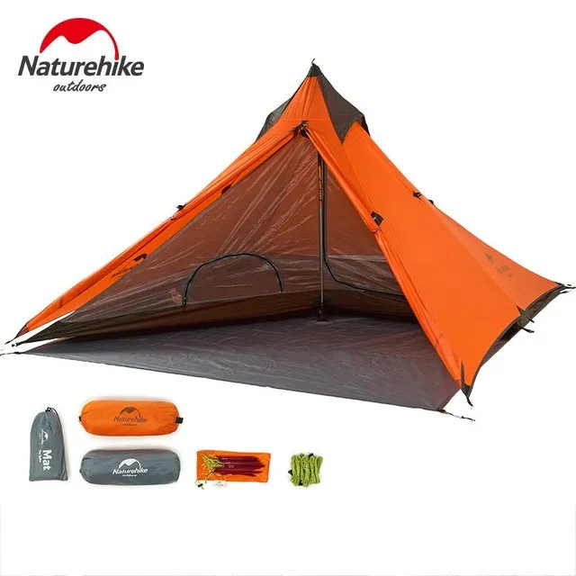 Naturehike Minaret Hiking Tent Ultra-light Camping Tents For One Person With Mat NH17T030-L