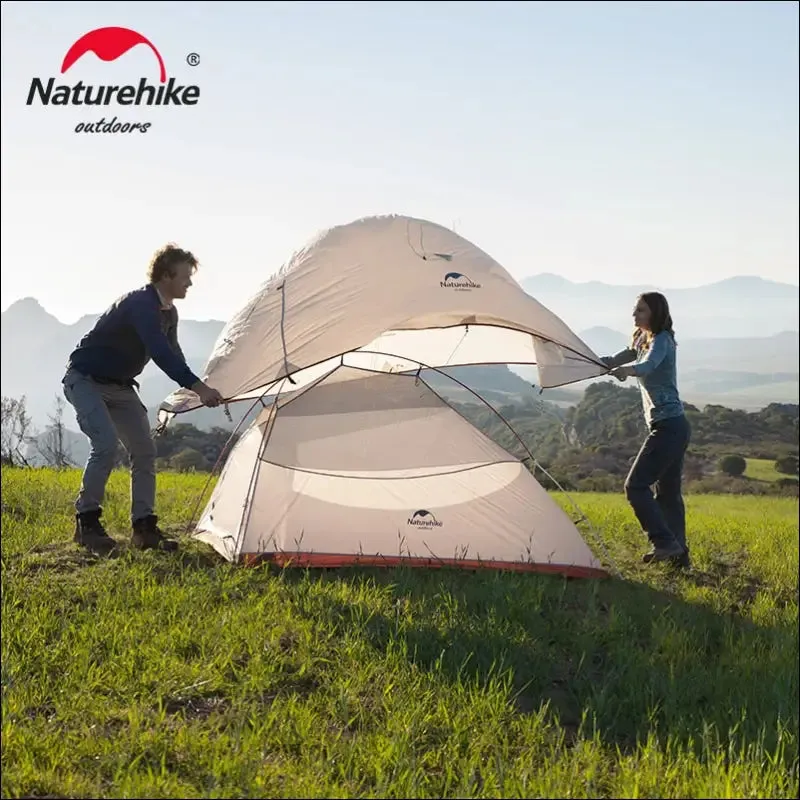 Naturehike upgraded cloud up 2 ultralight tent free standing 20d fabric camping tents for 2 person