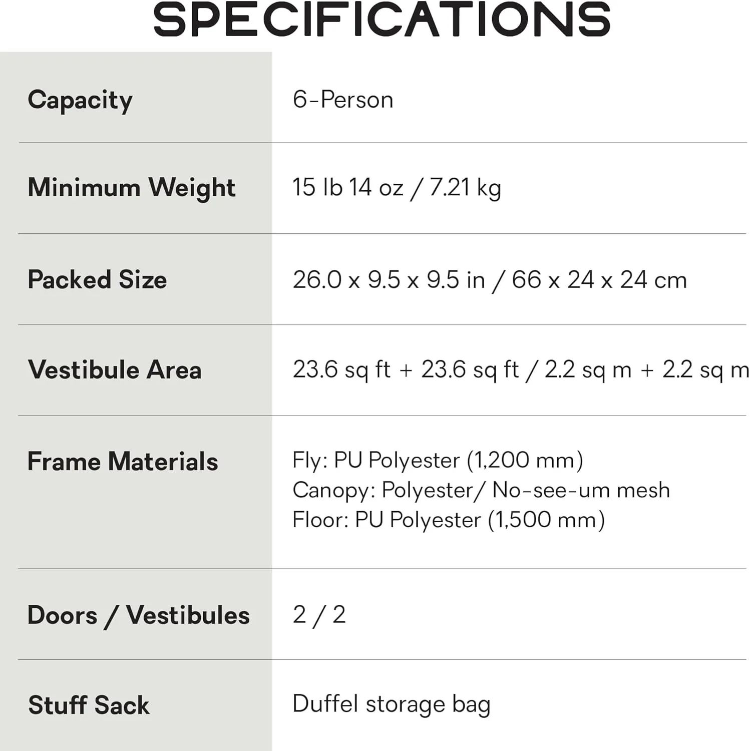 NEMO Equipment Aurora Highrise, 3 Season, Family, Car Camping Tent
