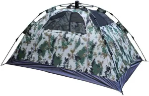 NIEH Double Person Camping Tent 4 Season Backpacking Tent Automatic Instant Pop Up Tent for Outdoor Sports with Camouflage