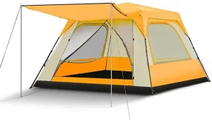 NIEH Outdoor Camping Tent Tent for Camping Instant Cabin Large 5-8 People Camping Tent Automatic Pop Up 4 Season Rainproof Foldable Portable Square Family Tent
