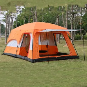 NIEH Outdoor Tent, Camping Tent 6 Person, Family Tents for Camping, Tent with Living Room and Separate Rooms, 4 Season Tents Big Family Shelter