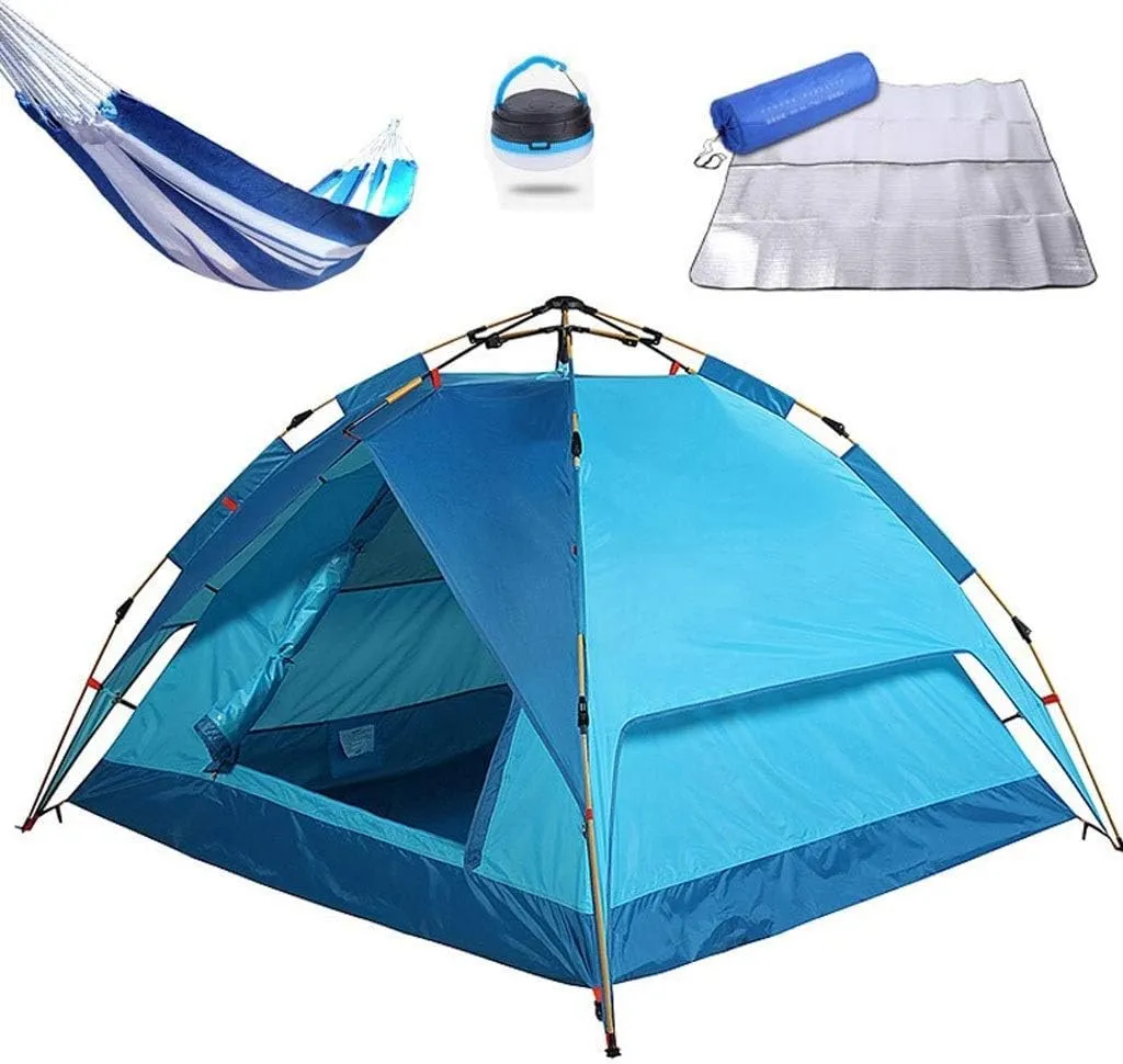 NIEH Tent Windproof Waterproof Camping Tent Camping Tents for 1-2 People Made Fabrics Suitable for The Four Seasons Portable Picnic Tent Package Outdoor Camping Supplies Easy Large Capacity