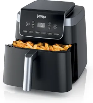 Ninja Air Fryer Pro XL 6-in-1 with 6.5 QT Capacity, Max Crisp, Air Fry, Air Roast, Bake, Reheat, Dehydrate, Max Crisp Technology with 450F, Nonstick Basket & Crisper Plate, Grey, AF181 (Renewed)