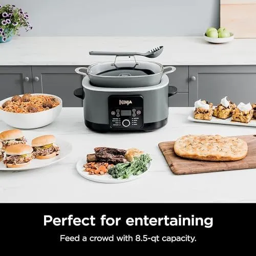 Ninja MC1001 Foodi Possible Slow Cooker PRO Multi-Cooker (Renewed) Bundle with 2 Year Enhanced Protection Pack