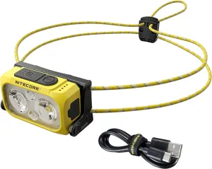 Nitecore NU21 Yellow Headlamp, Rechargeable, LED, Modern, Yellow