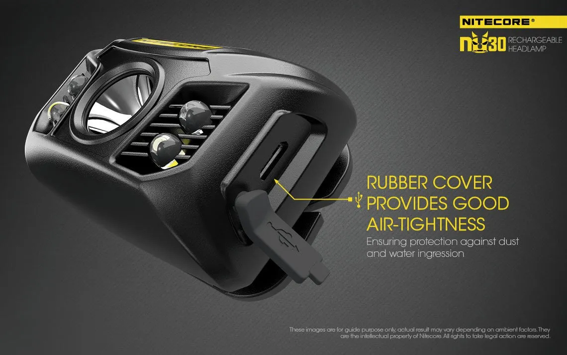 Nitecore NU30 400 Lumen USB Rechargeable LED Headlamp (1 Year Warranty)