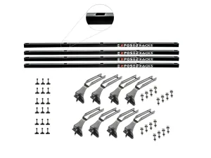 No Drill Click-In Roof Rack JLU 4 Bar