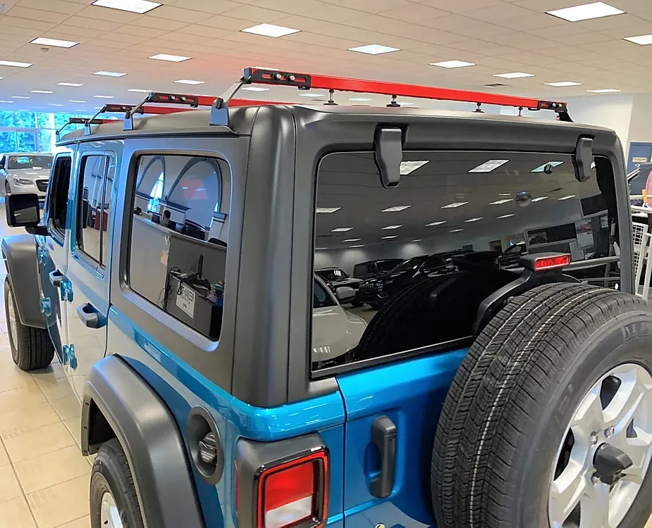No Drill Click-In Roof Rack JLU 4 Bar