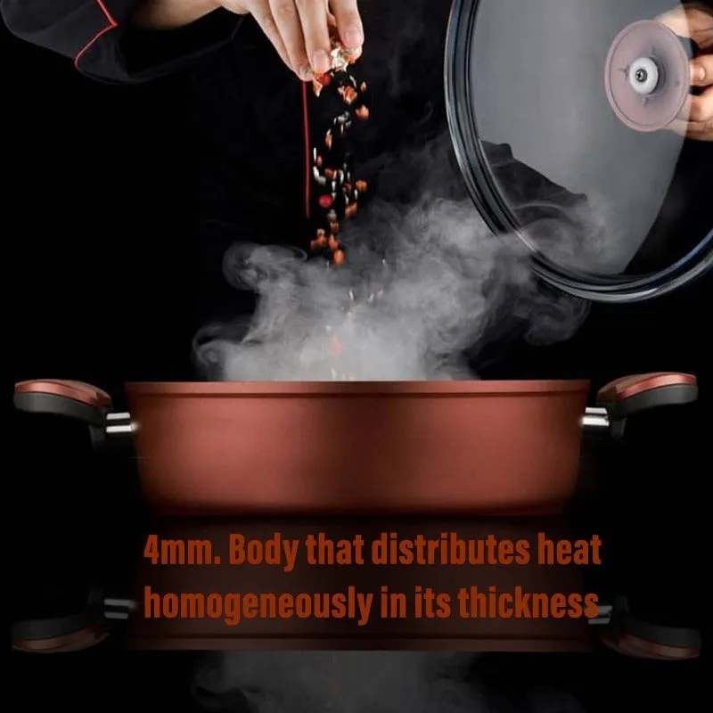 Nonstick Pot with Glass Lid, 11"