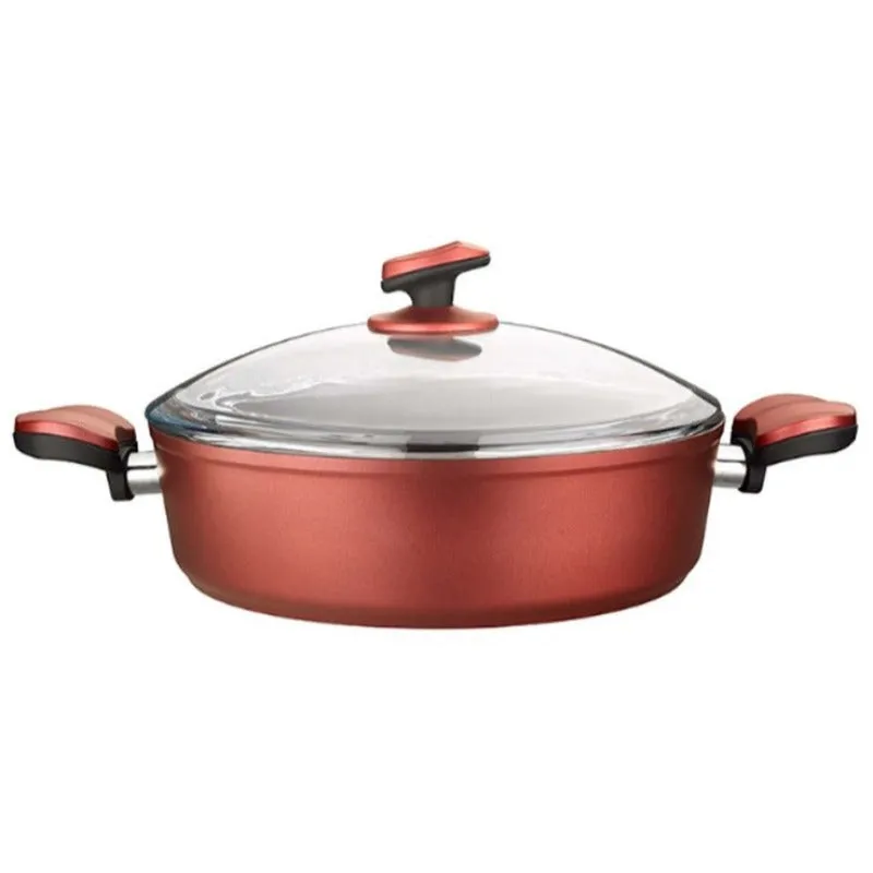 Nonstick Pot with Glass Lid, 11"