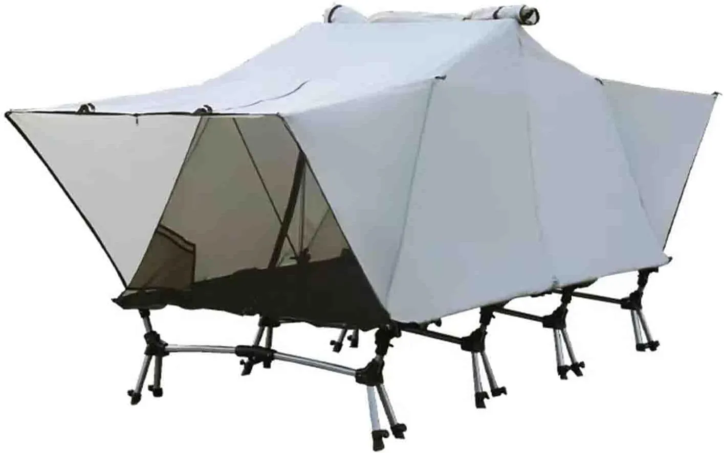 Off-The-Ground Tent,Camping Tent Cots, Folding Tent Combo Off-Ground Tent Shelter w/Carry Bag for Hiking, Outdoor Activities