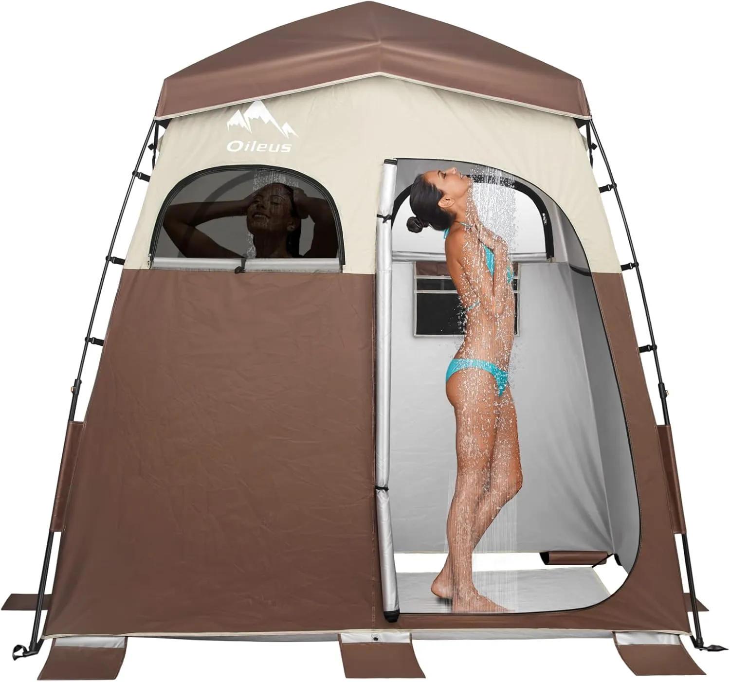 Oileus Pop Up Privacy Tent - Portable Shower Tent, Beach Changing Room, Camp Toilet, Instant Privacy Shelter - Camping, Beach, Hiking, Fishing