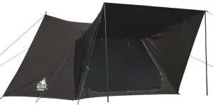 OneTigris Solo Homestead 2.0 Black TC Canvas Hot Tent with Stove Jack, Fire-Retardant Wind-Proof Durable, 2 Person 4 Season Bushcraft Shelter Tent for Family Camping Hunting Fishing Motorcycling