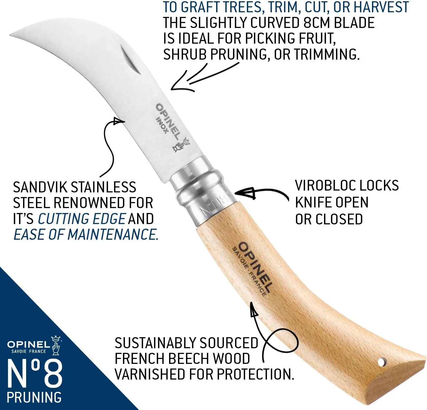 Opinel Pruning Folding Knife