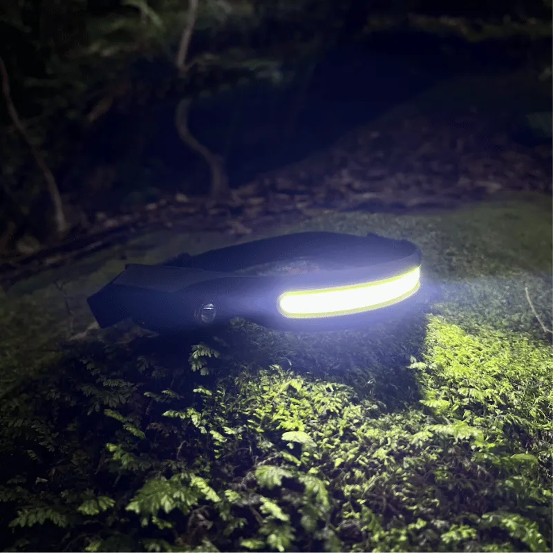 OptiGlow Wide-Angle LED Hiking Headlamp